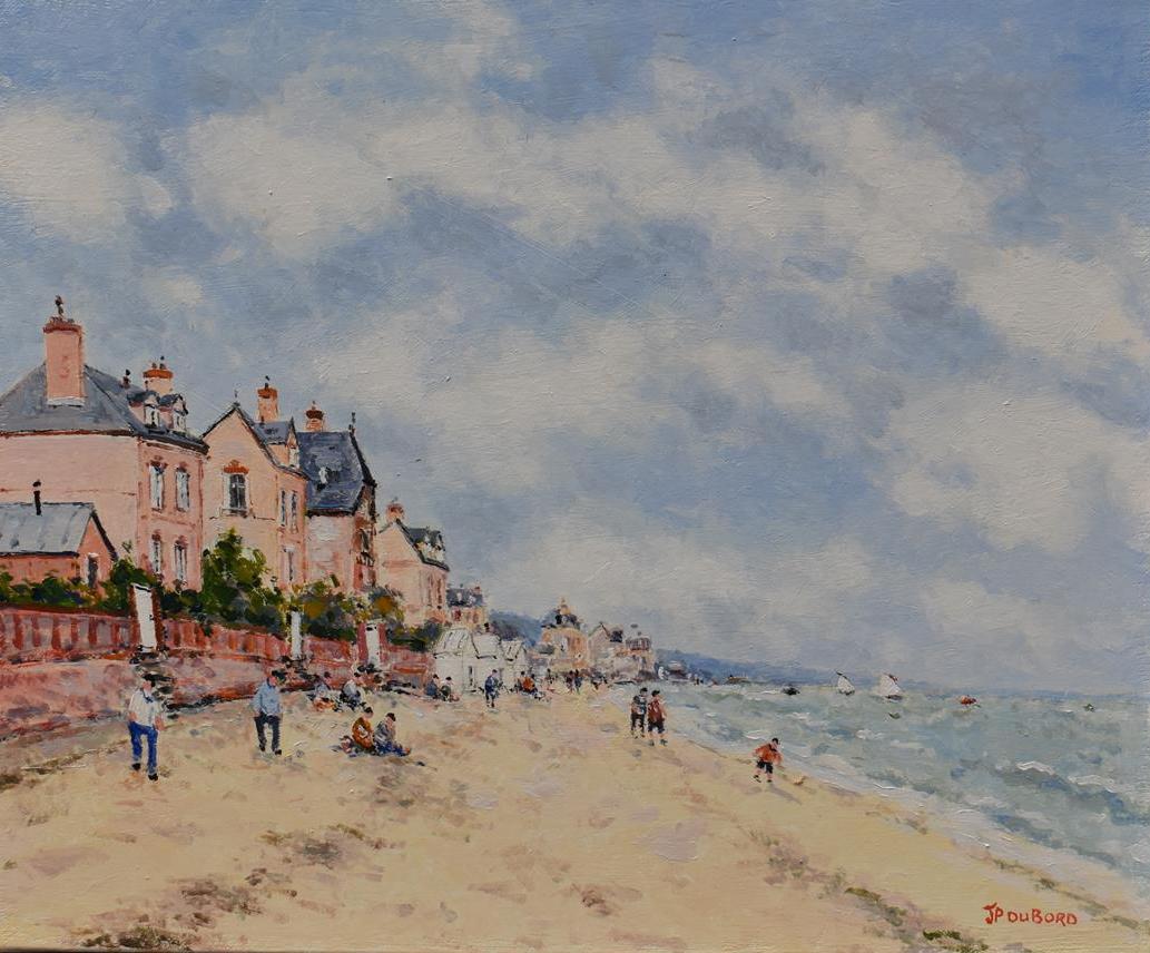 Jean-Pierre DUBORD "La côte dans le Calvados, la plage à Houlgate" Huile sur toile, [...]