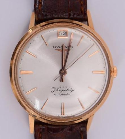 LONGINES Montre bracelet d'homme en or modèle Flagship le cadran rond fond couleur [...] - Image 2 of 6