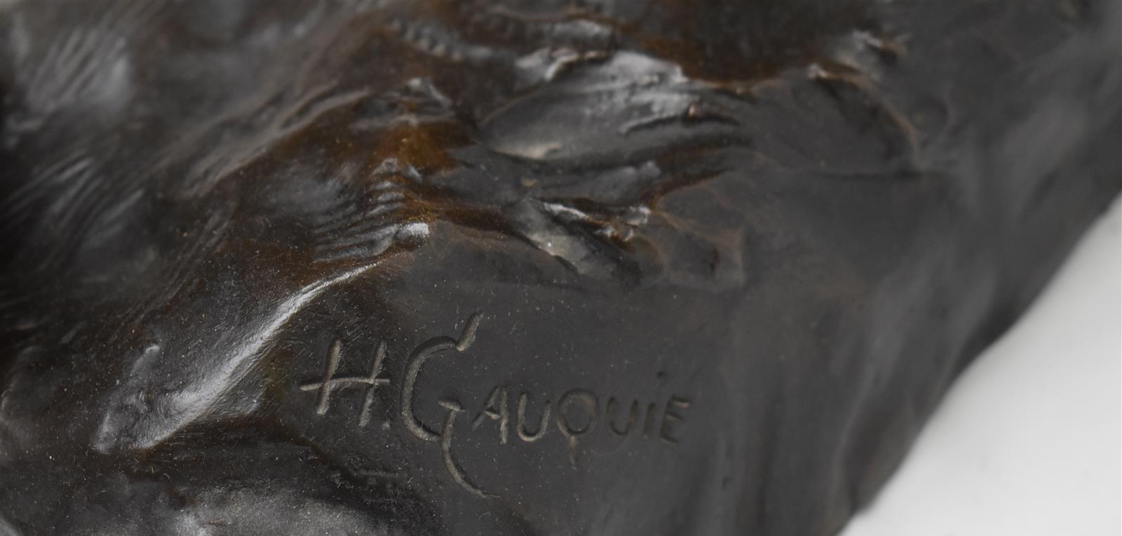 Henri Désiré GAUQUIE (1858-1927), FAC ET SPERA ou Le Semeur, Épreuve en bronze à [...] - Image 5 of 5