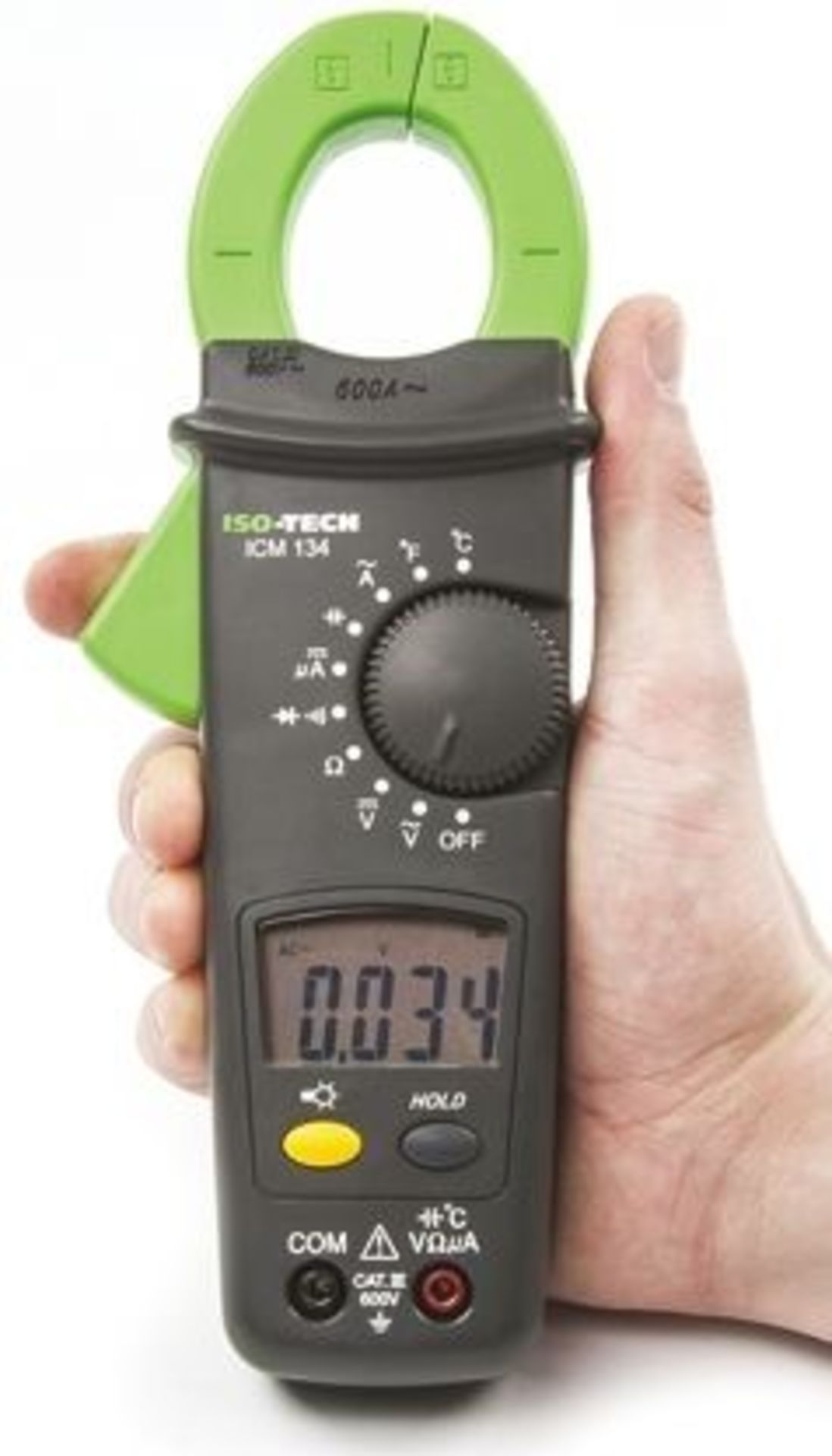 ISO-TECH ICM134 HVAC Clamp Meter, Max Current 600A ac CAT III 600 V - Image 2 of 3