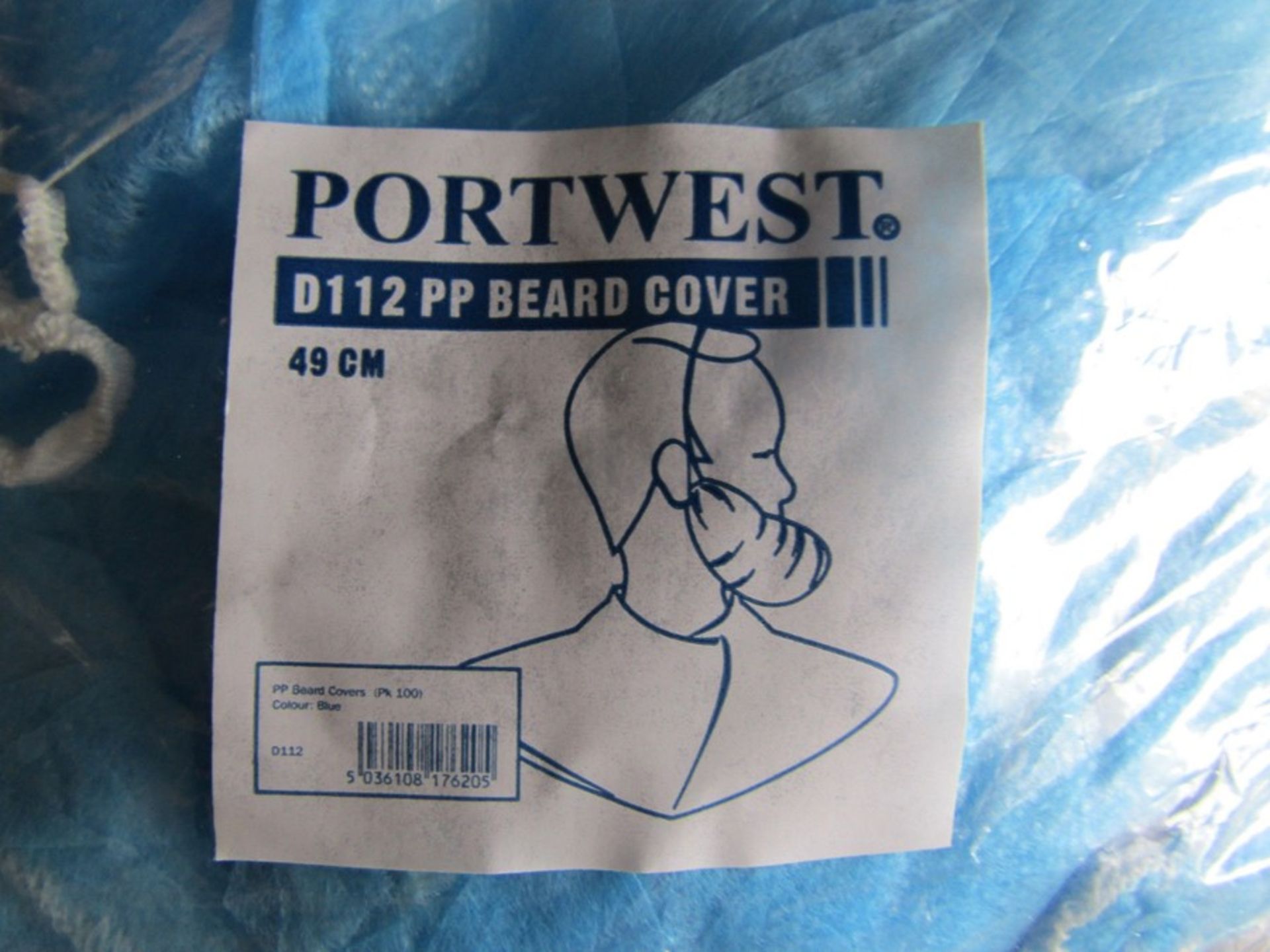 Pack of 1000 x Disposable Portwest Beard Covers - Bild 2 aus 2