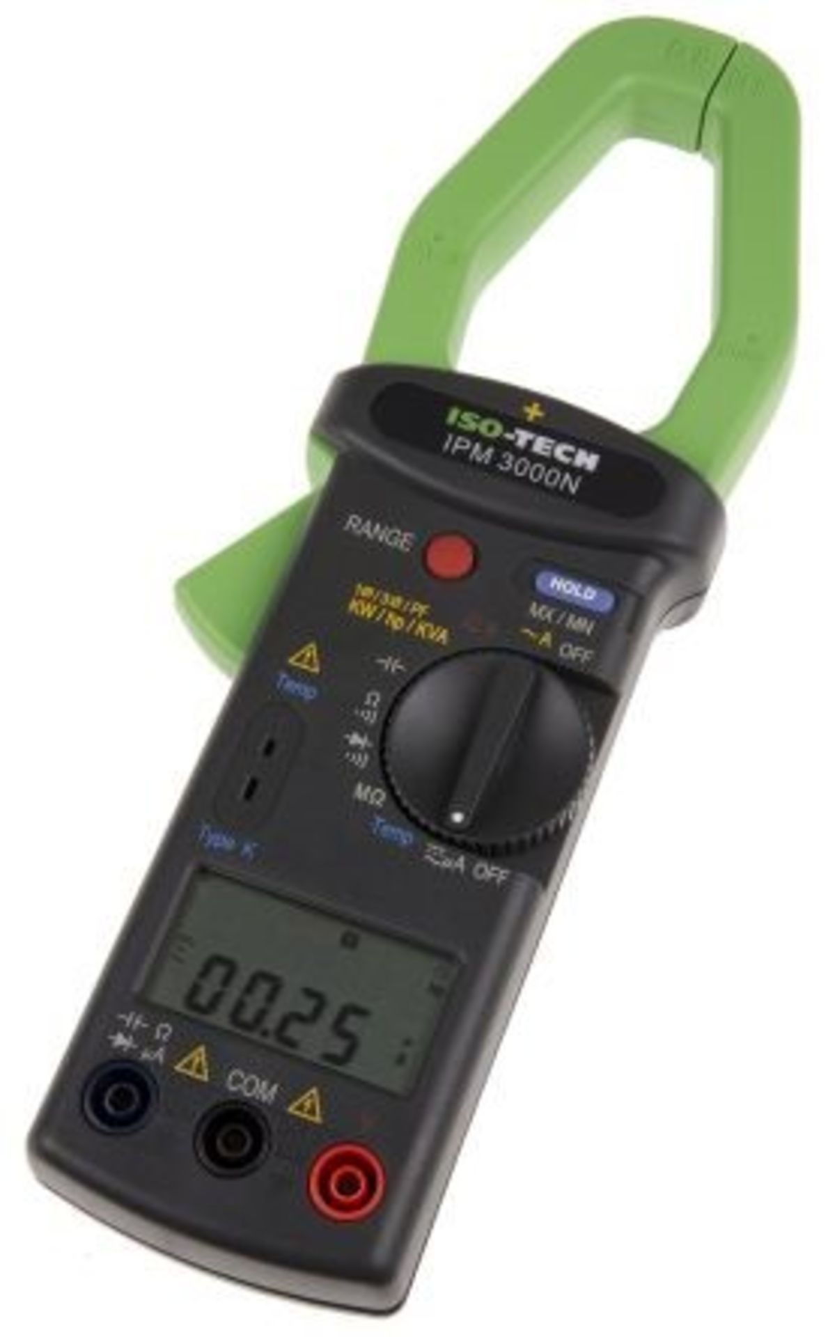 ISO-TECH IPM3000N HVAC Power Clamp Meter, Max Current 999.9A ac CAT III 600 V