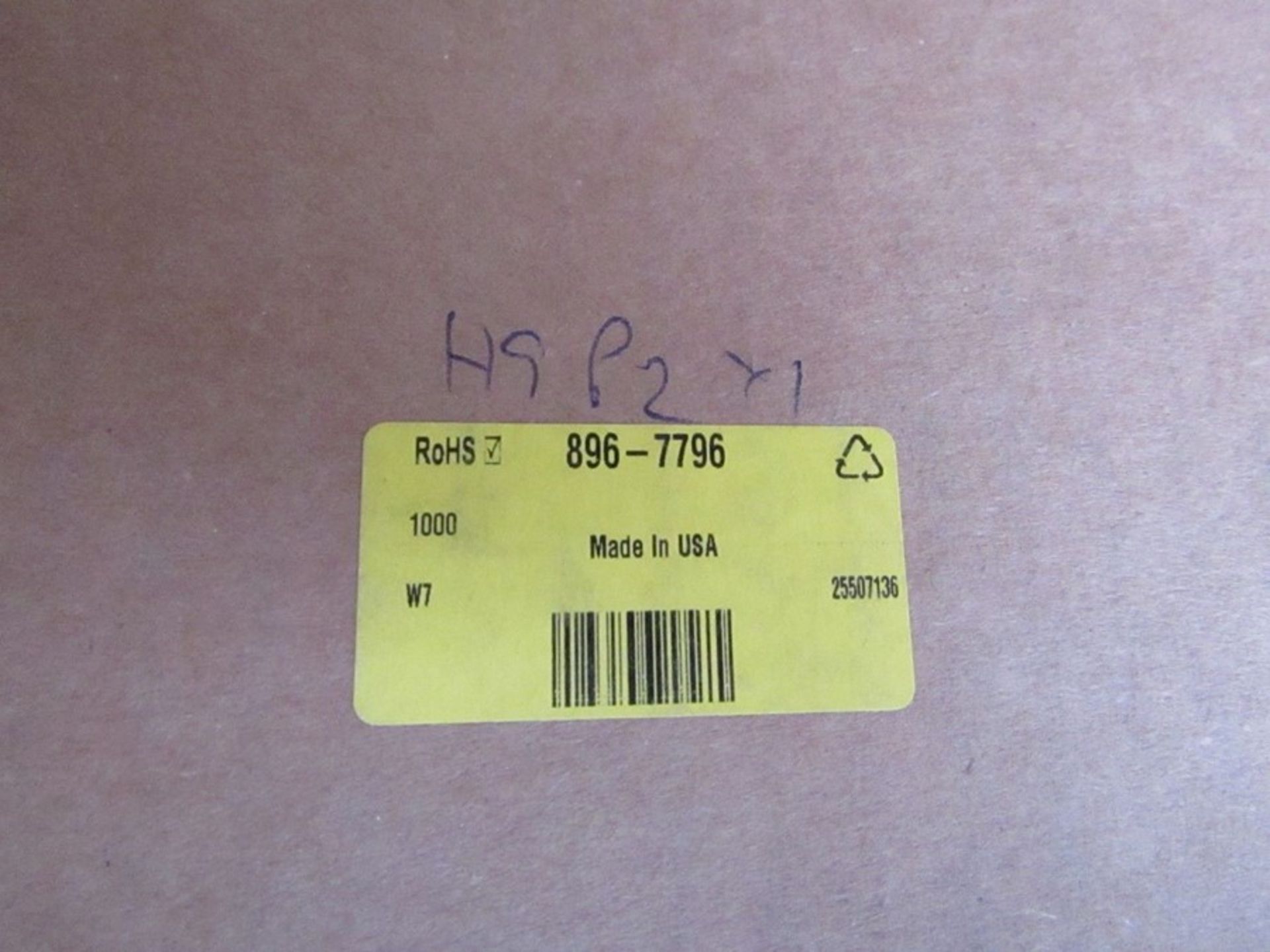 Box of 1000 TE Connectivity D-SCE Heat Shrink Cable Marker Yellow 1005fc 8967796 - Image 3 of 3