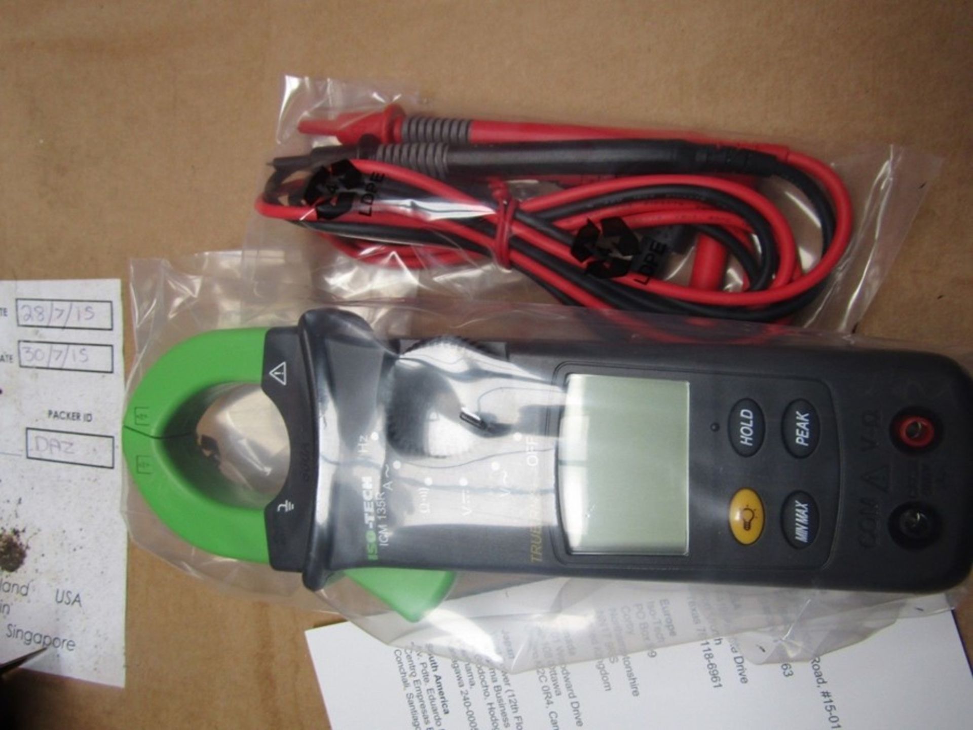 16 x ISO-TECH ICM135R Clamp Meter, Max Current 600A ac CAT III 600V