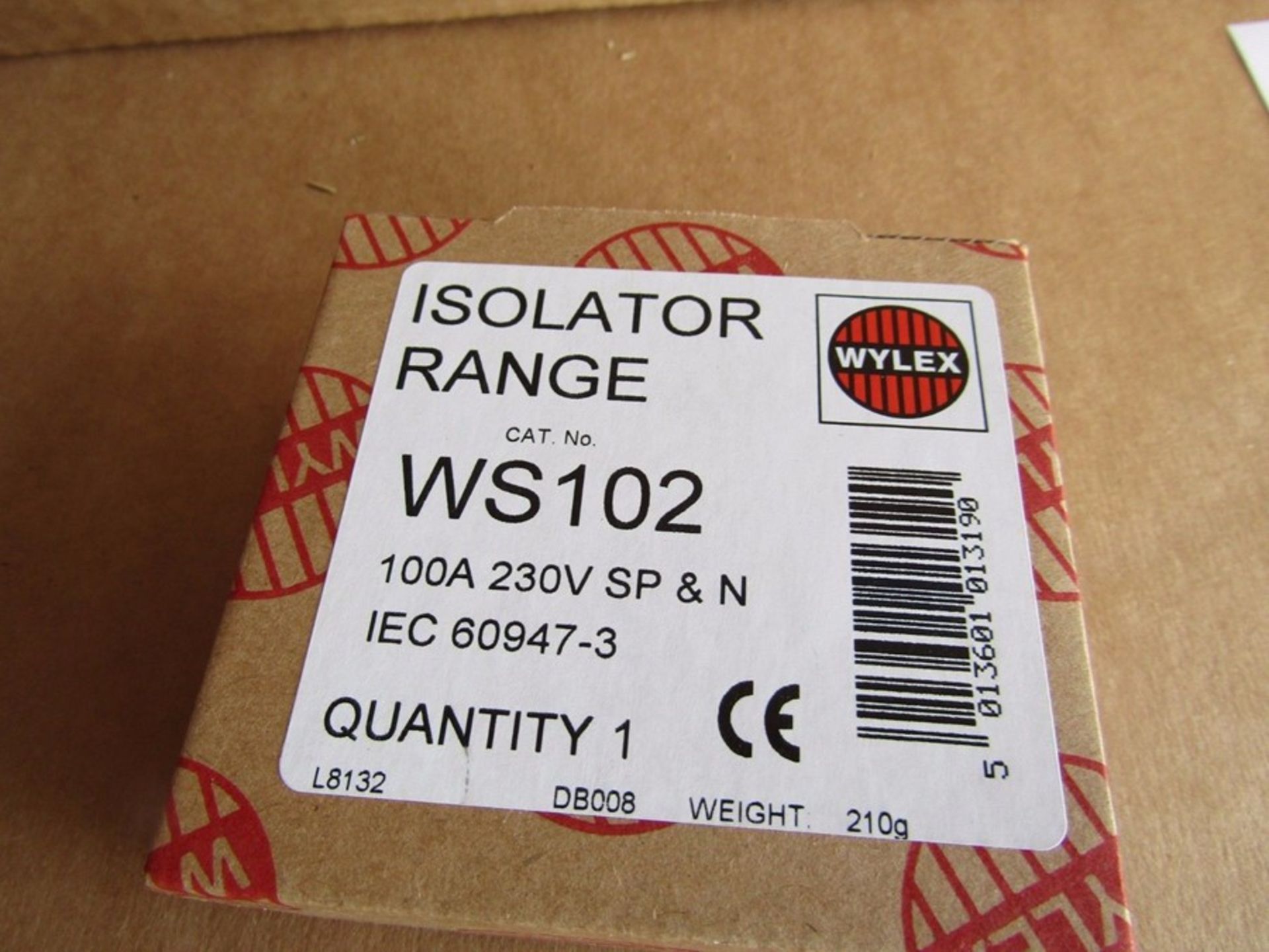 100 x Wylex WS102 Isolator Switch 2Pole 100A NH Series Disconnector P1L 159311 - Image 2 of 2