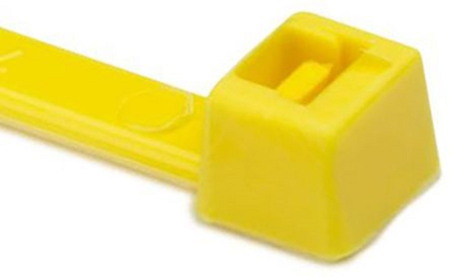 5000 x HellermannTyton Yellow Nylon Standard Cable Tie, 202mm x 4.6 mm, T50 Series