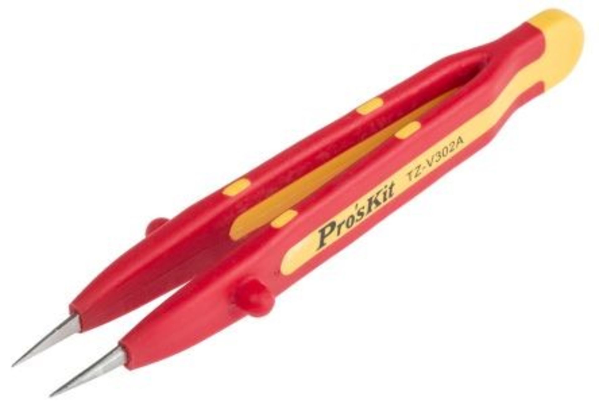 480 x VDE INSULATED SHARP TIP TWEEZER 134MM