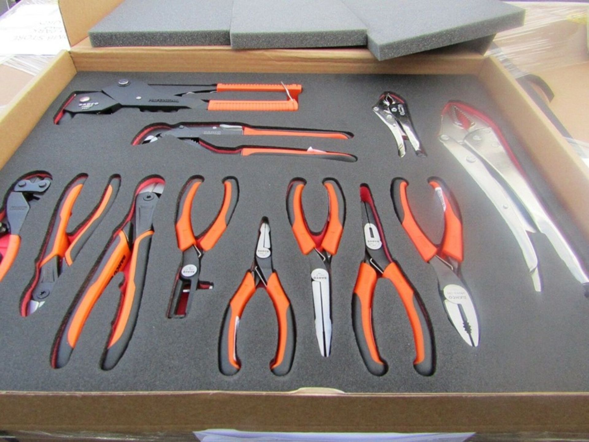 Bahco 12 piece Maintenance Tool Kit Mixed Pliers Etc Modular Foam 05CB 8987403