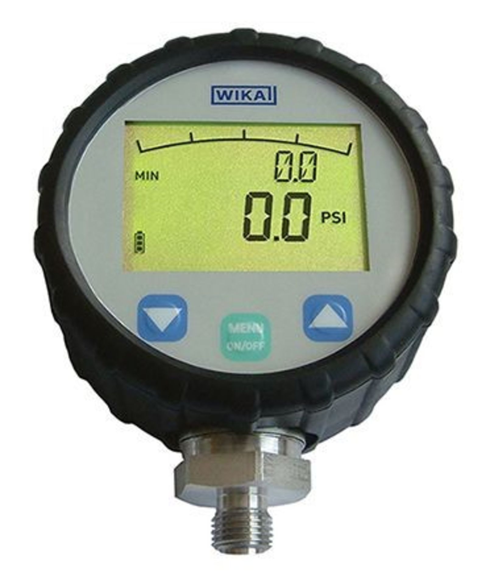 Wika Instruments Bottom Entry Digital Pressure Gauge, DG-10-E