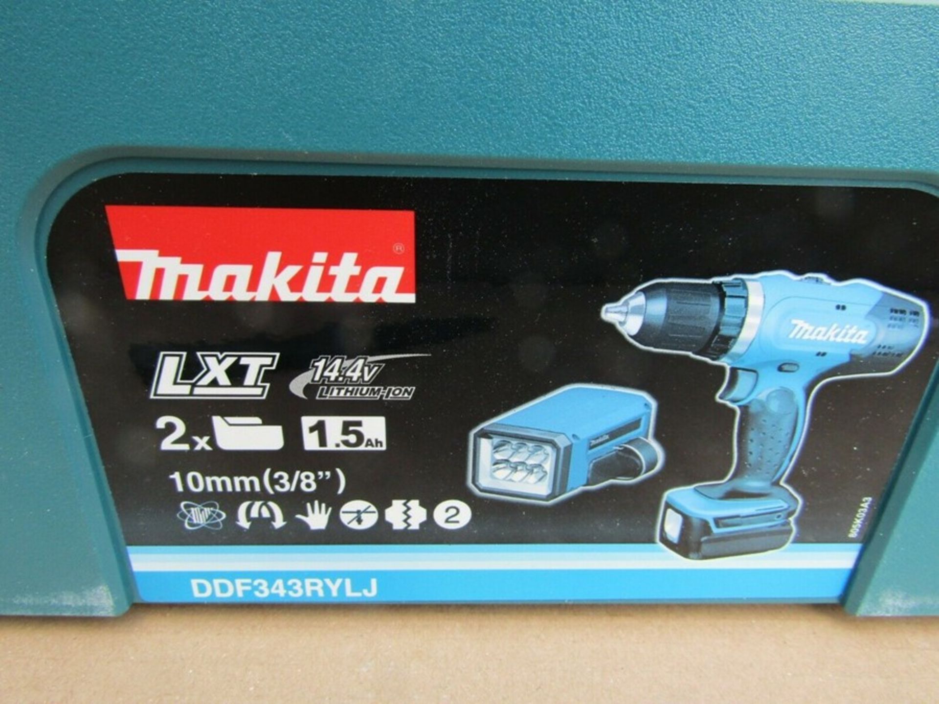 Makita Keyless DDF343 14.4V 1.3Ah Li-ion Cordless Drill Euro Plug 1005ml 6608118 - Bild 3 aus 4