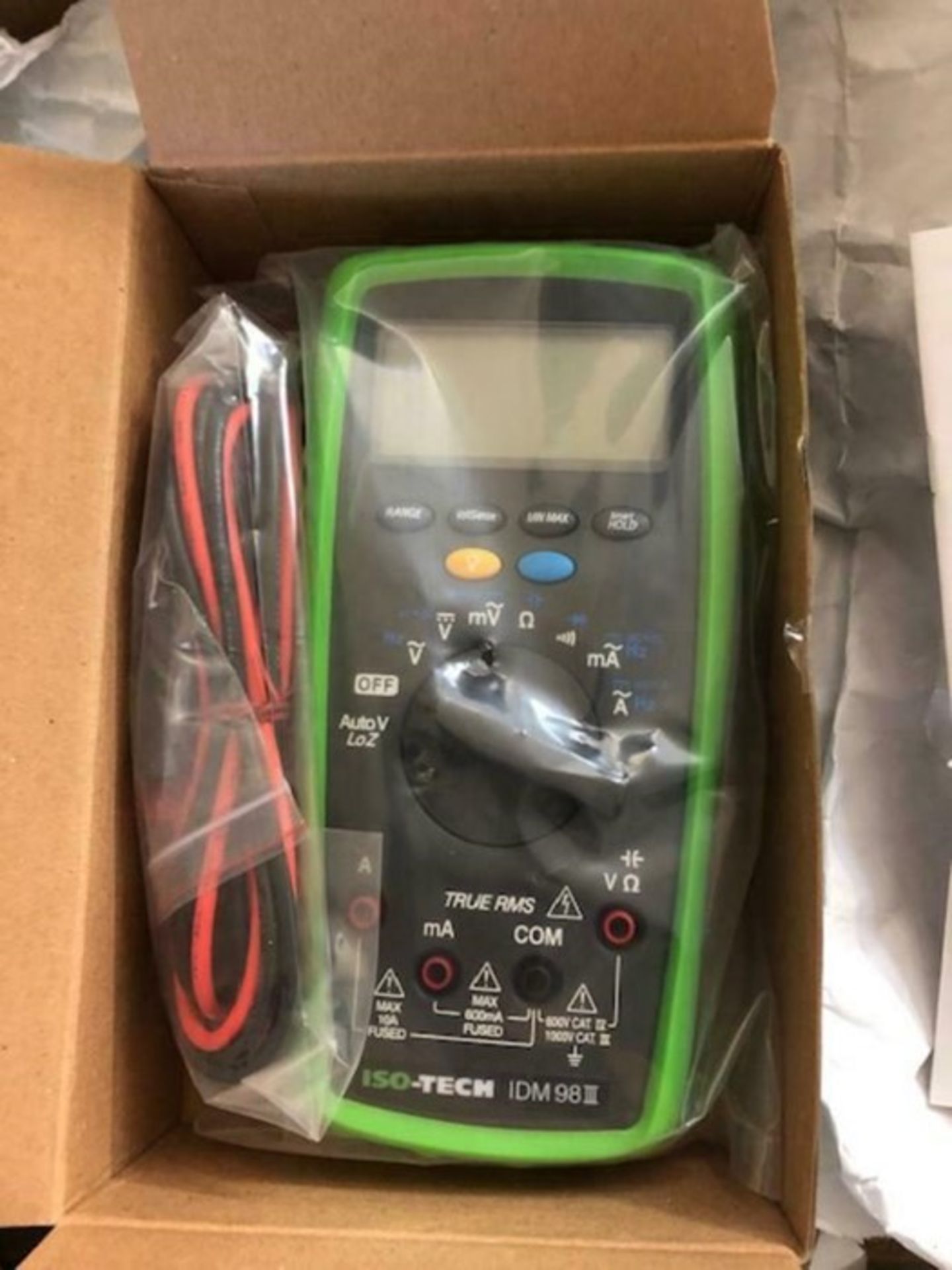 ISO-TECH IDM98-III Handheld Digital Multimeter, 10A 1000V - T&M 7575110