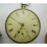 Antique Gray of Macduff Silver Pair Cased Pocket Watch - working order.