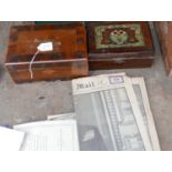 Lot of 2 Vintage Boxes and Commemorative Newspapers.