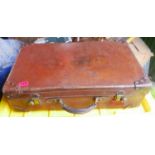 Vintage Leather Suitcase.