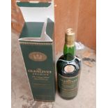 Boxed Bottle of Glenlivet 15 year Old Whisky.