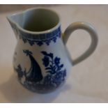 Antique 18th Century English Porcelain Sparrow Beak Jug 3 1/2" tall - excellent cond.