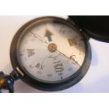 Antique Brass Cased Longines Pocket Compass.