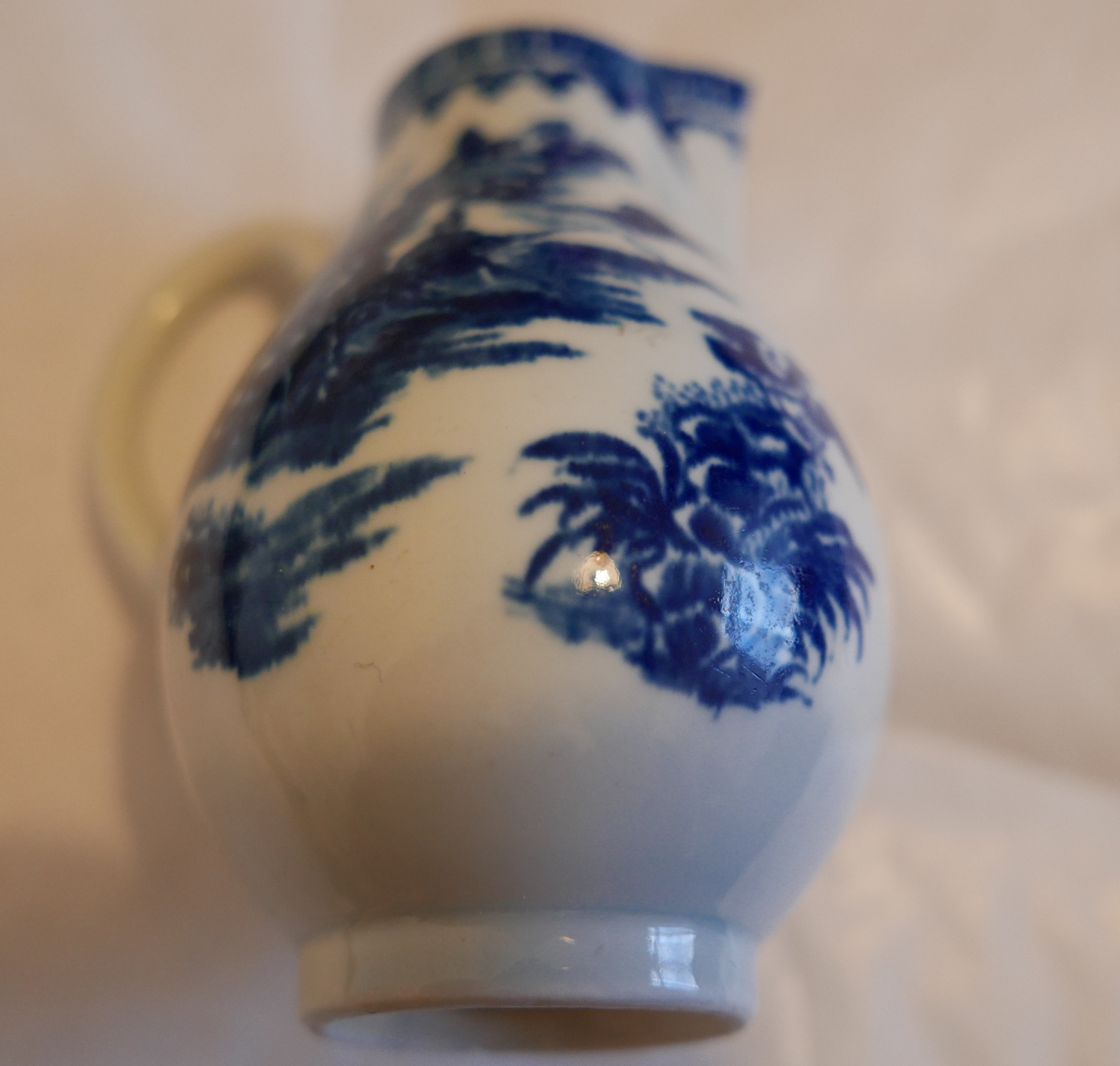 Antique 18th Century English Porcelain Sparrow Beak Jug 3 1/2" tall - excellent cond. - Image 7 of 7