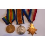 WW1 Group of 3 Medal to T-6235 SJT.F.CROMBIE.A.S.C.