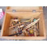 Boxed Lot of Table Croquet Set.