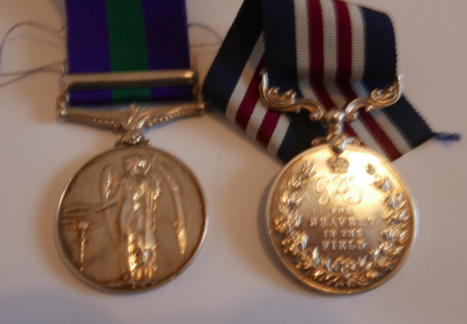 GSM with Palestine Bar to 3853508 PTE.J.E.PRESTON.LOYAL.R. with additional unmarked Military Medal. - Image 3 of 3