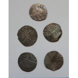Lot of Early Hammered Pennies.