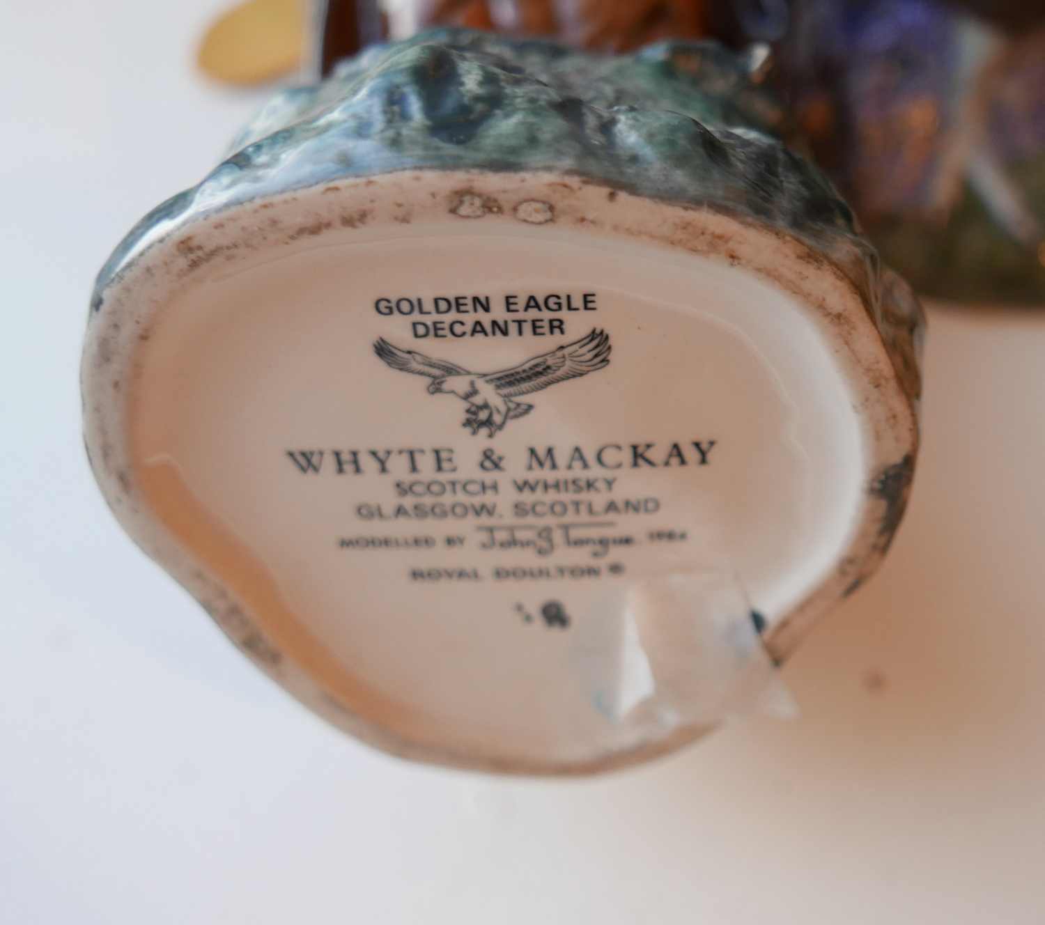 Royal Doulton Golden Eagle and Beswick Grouse Decanters Full of Whisky. - Image 3 of 8
