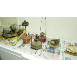 Large Lot of Metalware - Lamps etc.