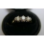 18 karat Gold and Diamond Ring 0.50 carat total.