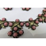 Christian Dior by Mitchel Maer 1950’s demi parure, necklace and clip on earrings.