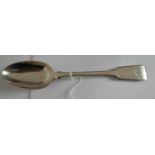 Victorian Fiddle Pattern Silver Basting Spoon - George Maudsley Jackson - London 1895 - 11 1/4"