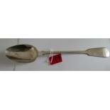 Scottish Provincial Silver Fiddle Pattern Basting Spoon by George&Alexander Booth - 12 1/8".