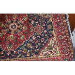 Teheran Rug approx 70" x 52" excellent condition.