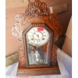 Antique American Gingerbread Clock - working order.