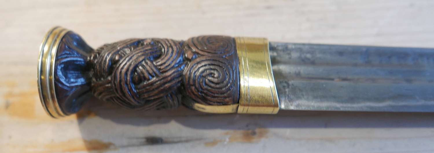 Antique Scottish Dirk overall 18 3/4" with a 14 5/8" blade. - Image 18 of 29