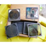 Lot of Glass Lantern Slides.