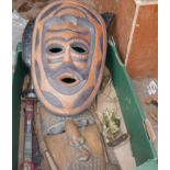 Lot of African Face Mask - Knives and Metalware etc.