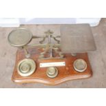 Antique Postal Scales with Weights.