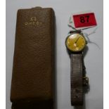 Vintage Boxed Omega Stainless Steel Gents Wristwatch - working.