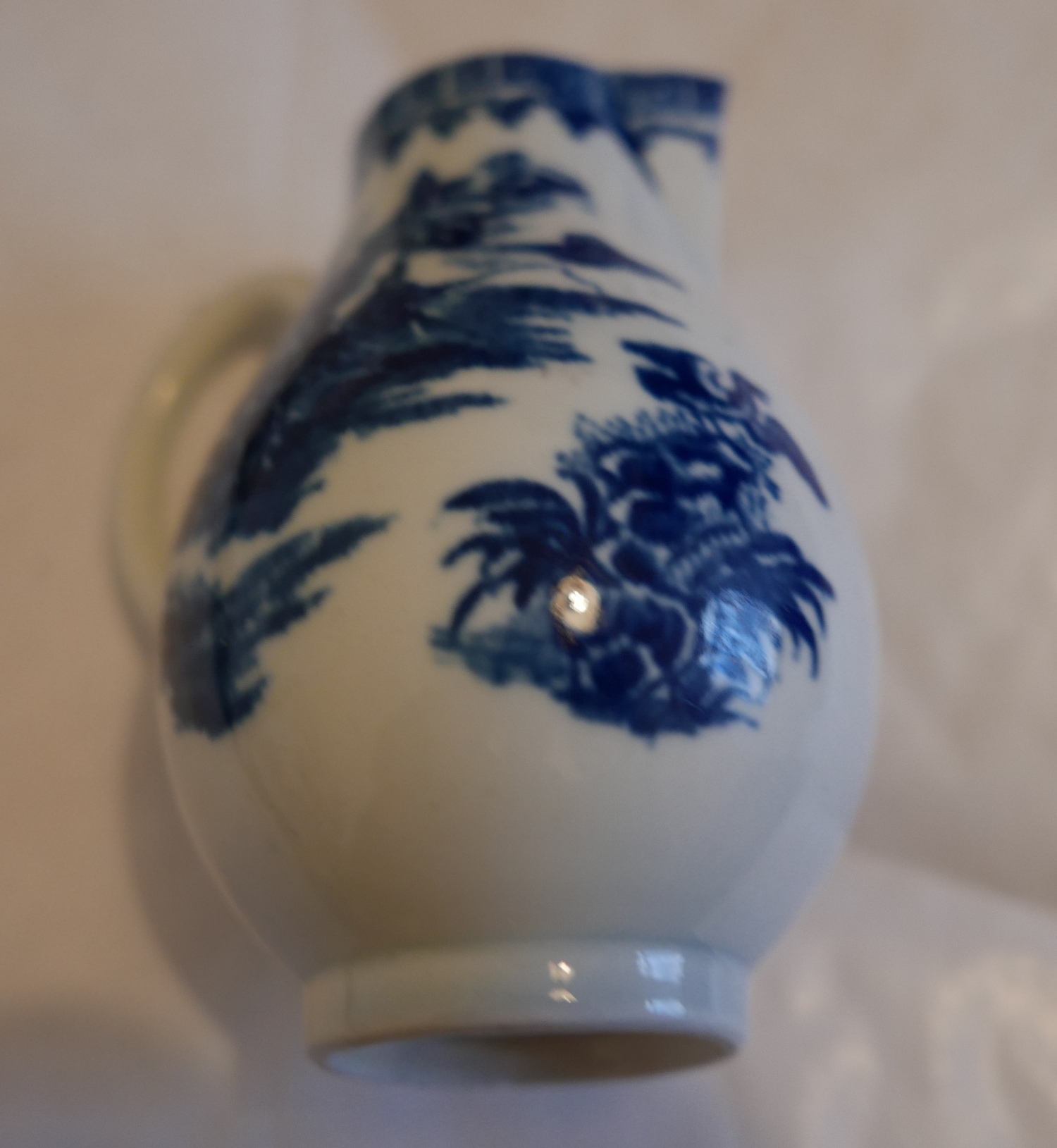 Antique 18th Century English Porcelain Sparrow Beak Jug 3 1/2" tall - excellent cond. - Image 3 of 7