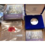 2005 Trafalgar Silver Proof Coin.