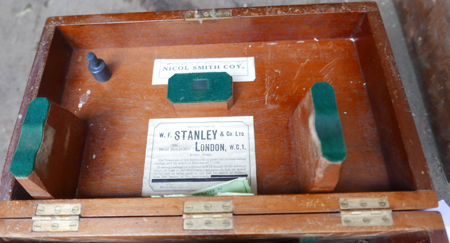 Vintage Boxed Stanley Theodolite. - Image 3 of 7