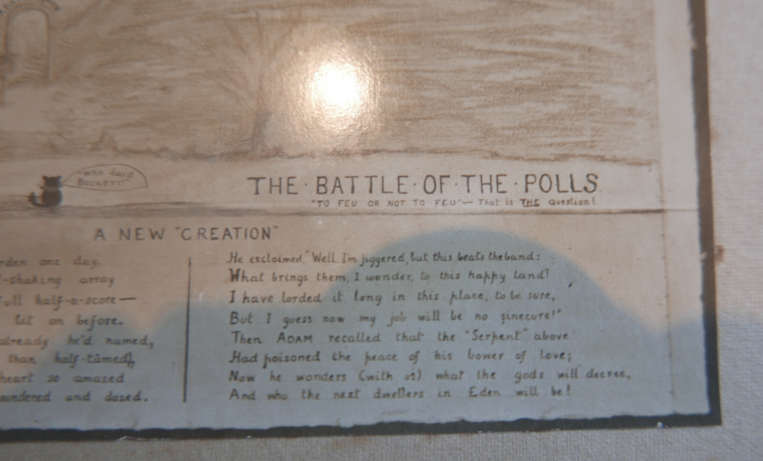 Antique c1900 Albumen Print Photo of The Battle of the Polls Religious Cartoon Banff-Scotland. - Image 6 of 6