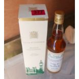 Boxed House of Commons Whisky and Celtic FC Whisky.