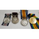 WW1 Military Medal/Long Service Group of 4 to SJT H J Grice Royal Engineers.