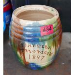 Antique Seaton Pottery Barrel.