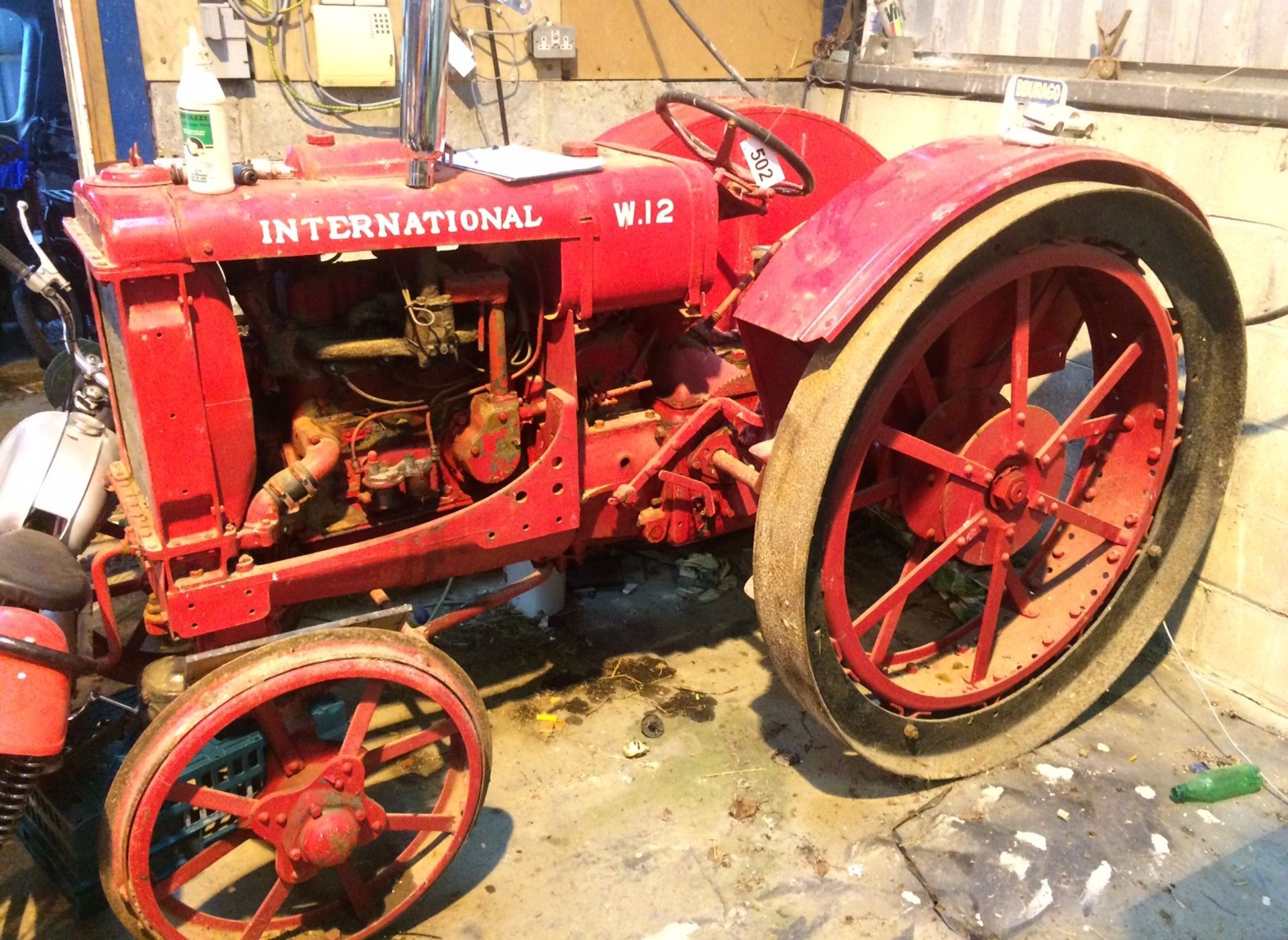 International W12 Steel Wheels Petrol Paraffin Tractor.