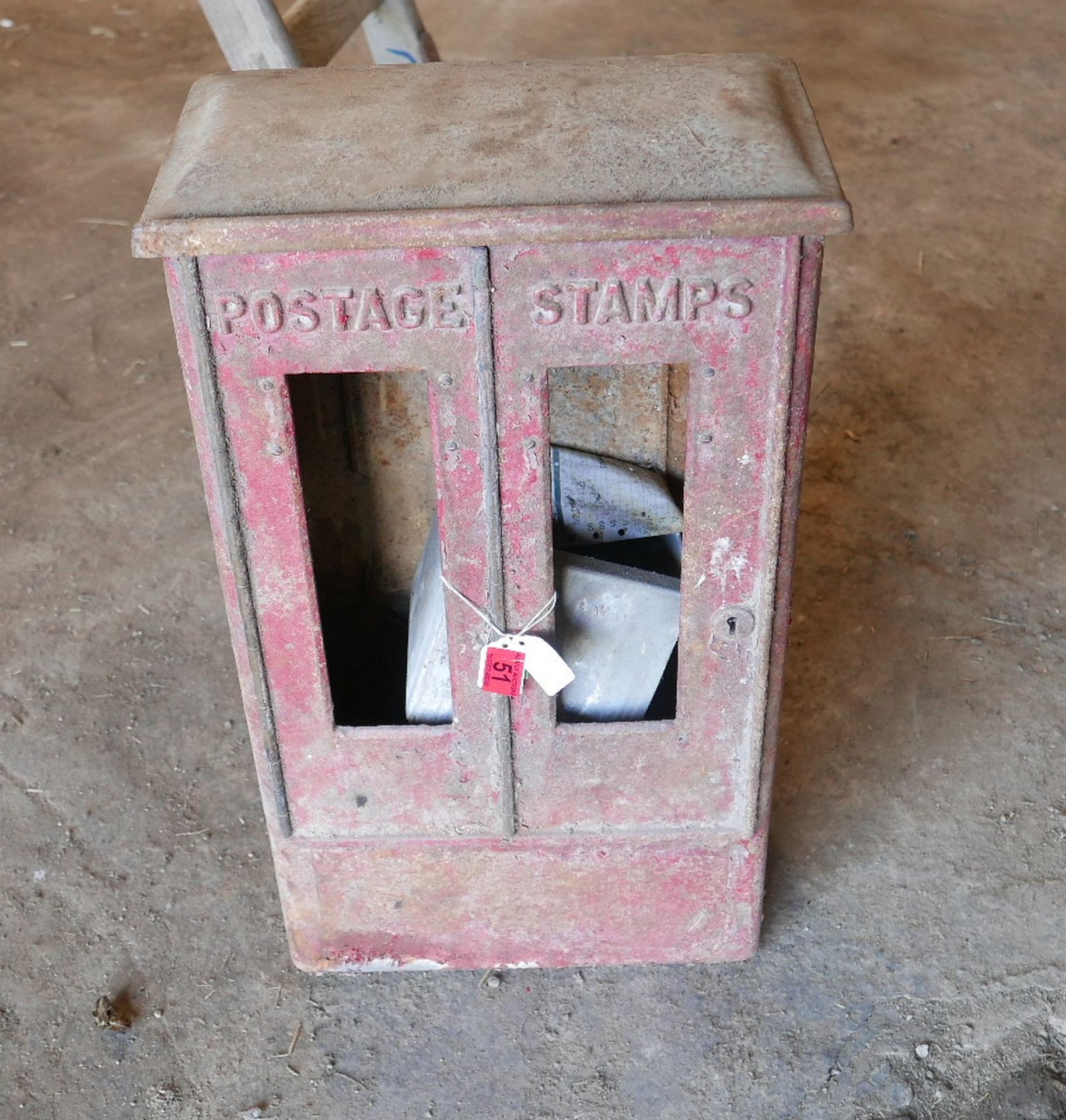 Vintage Royal Mail Cast Iron Stamp Dispenser as is.