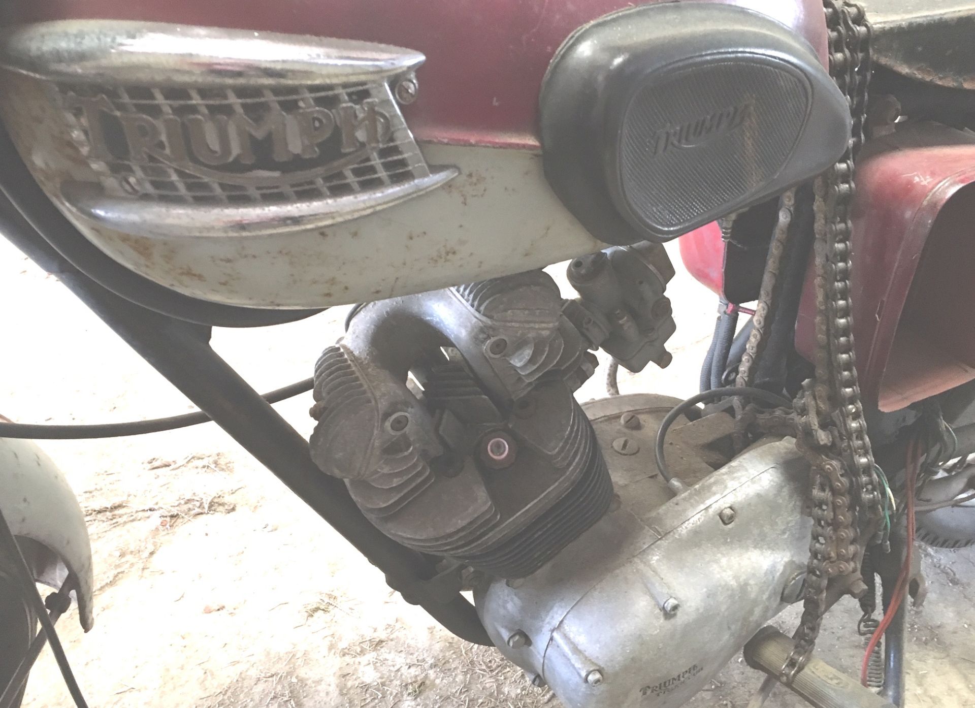 Vintage Triumph Cub MotorCycle for restoration. - Image 3 of 3