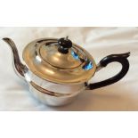 C1933 Silver teapot, good condition only 2 little dings under spout, weight 418 grams.